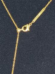 Moonstone Stone Necklace 10K Yellow Gold 3.79g